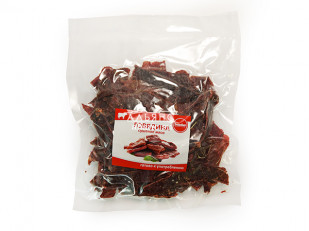 Фрайчизы классические сырные (100 гр.): Говядина вяленая (строганина)