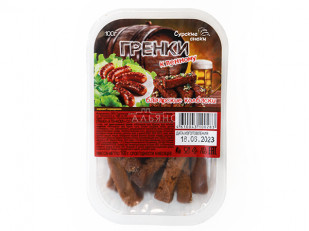 Крымская соломка: Сурские гренки Баварские колбаски (100 гр)