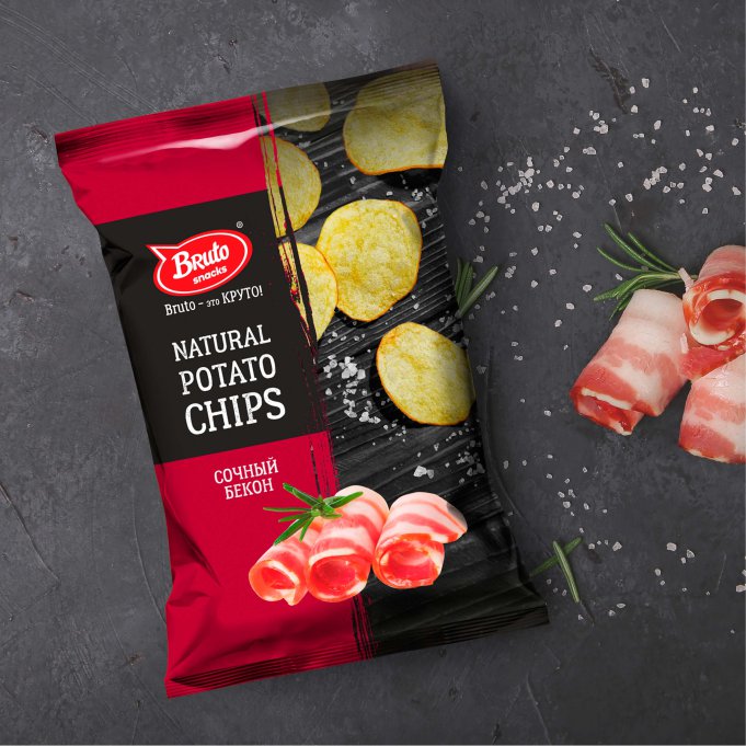 Картофель «Бруто» со вкусом бекона 130 гр. в Подольске